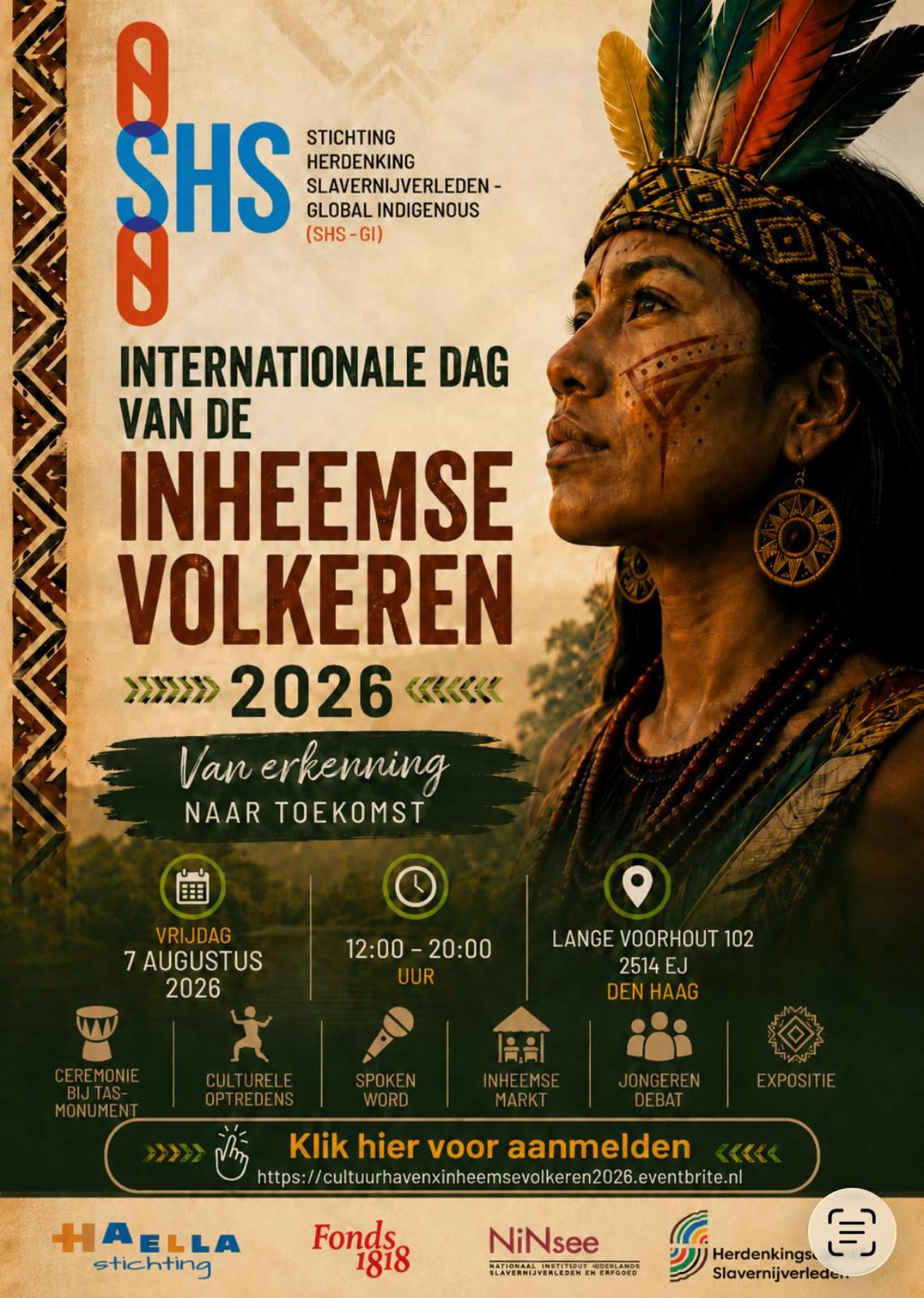 Dag der Inheemsen 7 augustus Den Haag